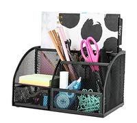 Exerz EX348 Organizador de Escritorio/Escritorio ordenado/Titular de la Pluma/de múltiples Funciones del Organizador/Portalápices/Sistema de Escritorio/Organizador de Oficina (EX348 Negro)