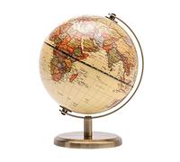 EXERZ Globo Antiguo 14 cm Mapa Inglés con Base de Metal