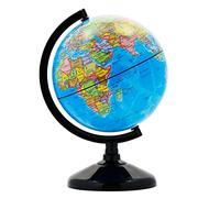 Exerz Globo de estudiante de 14 cm, mapa francés, globo giratorio, educativo/geográfico, material didáctico, mapa político, diámetro 14 cm