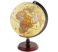 EXERZ Globo Terráqueo Antiguo 25 cm con Base de Madera