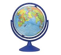 EXERZ Globo Terráqueo de 30cm - Mapa en Inglés, Giratorio 360° - Ideal para Educación y Decoración