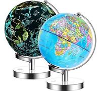 EXERZ Globo Terráqueo Iluminado 23 cm Mapa Inglés LED