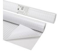 EXERZ Película autoadhesiva para cubrir libros, 33 cm x 5 m, rollo de plástico transparente impermeable para libros de ejercicios, cuadernos, etiquetas, manualidades y protección.