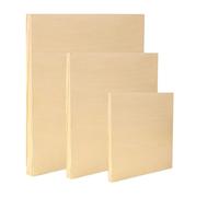 EXERZ Tableros de pintura de madera, 3 unidades (15,24 x 15,24 cm, 25,4 x 25,4 cm, 30,48 x 30,48 cm), paneles cuadrados de madera mixta para pintura acrílica, óleo y medios mixtos, para artistas