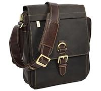Exeter - Bolsa organizadora de piel para hombre, marrón, 25x29x9 Centimeters