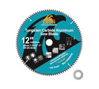 EXFEIN Hoja de sierra de aluminio y metal no ferroso de 305 x 30 mm, 100 dientes TCG, corte fino para metal y plástico