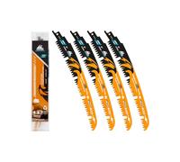 EXFEIN Hojas de sierra alternantes de dientes japoneses de 230 mm, 4 unidades, hojas de sierra de poda de madera de borde curvo 6TPI para podar árboles, cortar madera.