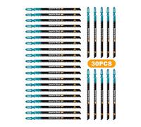 EXFEIN Hojas de sierra de calar T344D para madera, corte recto rápido, hojas de sierra caladora con vástago en T de 6TPI, longitud total de 5.19 pulgadas, paquete de 30