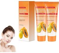 Exfoliante Blanqueador Profundo de Papaya, Gel Exfoliante Iluminador Esencia de Papaya, Limpieza Profunda e Iluminadora de la Piel