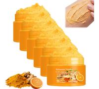 Exfoliante corporal de cúrcuma con vitamina C, exfoliante nutritivo (6 unidades)