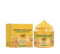 Exfoliante Corporal de Cúrcuma, Exfoliante Facial Hidratante y Unifica el Tono de Piel, Limpieza Profunda Suave, Apto para Todo Tipo de Piel