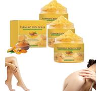 Exfoliante corporal de cúrcuma, exfoliante hidratante natural, piel suave y radiante