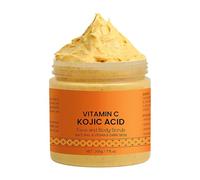 Exfoliante corporal de cúrcuma y vitamina C para eliminar la piel muerta, exfoliante orgánico natural, limpieza profunda, exfoliante para el cuerpo, trasero y zona del bikini, cuidado corporal (100 g)