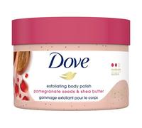 Exfoliante corporal de intensidad moderada Dove con semillas de granada y manteca de karité