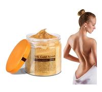 Exfoliante corporal de oro 24 quilates, Baño exfoliante de sal, exfoliante para eliminar las células muertas de la piel muerta de la cara, el exfoliante natural es adecuado