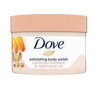 Exfoliante corporal suave Dove con avena coloidal y aceite de caléndula