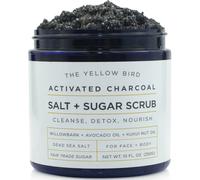 Exfoliante corporal y facial natural con carb n activado. Exfoliante con sales del Mar Muerto y az car. Limpieza profunda y minimizador de poros.