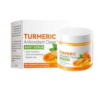 Exfoliante de cúrcuma para aclarar la piel | Exfoliante corporal hidratante para aclarar la piel,Exfoliantes corporales para todo tipo de piel, exfoliante aclarador de cúrcuma, limpia la Jomewory