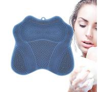 Exfoliante de pies para suelo de ducha, alfombrilla exfoliante de silicona con ventosas antideslizantes, almohadilla de bienestar para el hogar, la familia y los viajes, el baño y el spa