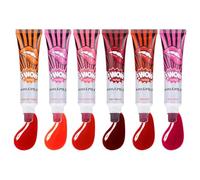 Exfoliante de pintalabios exfoliante, 6 x manchas de larga duración - Peel Reveal - mancha de labios de larga duración, resistente al agua para mujeres