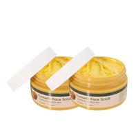 Exfoliante Facial de Cúrcuma para exfoliar rostro y cuerpo, realizar una limpieza profunda y eliminar puntos negros.