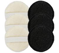 Exfoliante facial de doble cara S&T INC. con correa elstica, discos limpiadores faciales y desmaquillador, 8,4 cm de dimetro, paquete de 6, col