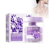 Exfoliante facial de Lavanda de Emassence, Candy Body Scrub, exfoliante e iluminador, Crema Exfoliante Corporal Y Facial para Una Limpieza Profunda De La Piel Y Eliminación De La Piel Muerta