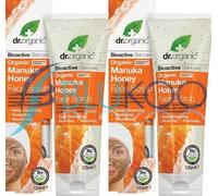Exfoliante facial Dr Organic Manuka Honey - 125 ml (paquete de 2)