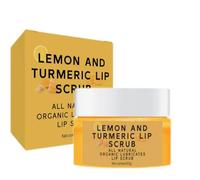 Exfoliante Labial De Cúrcuma Y Limón, Exfoliante Labial Con Vitamina C, Exfoliante Labial Natural, Exfoliante Suave, Atenúa Las Líneas De Expresión De Los Labios (1pcs)