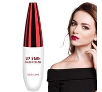 Exfoliante labial, lápiz labial ligero y pelable | Natural Long Haftende Lippenstain despegable Wasserfest Getönte Lipfarbe - Nicht Klebende Nutritive LipLippenstift Makeup