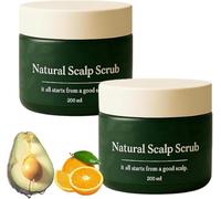 Exfoliante Natural para el Cuero Cabelludo, Hidratante y Reconfortante, Alivia la Picazón del Cuero Cabelludo y la Caspa, Fórmula Suave para Todo Tipo de Cabello