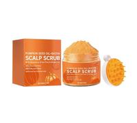 Exfoliante para el Cuero Cabelludo con Aceite de Semilla de Calabaza - Exfoliante Esférico con Sal Marina, Equilibra el Microbioma del Cuero Cabelludo y Fortalece las Raíces del Cabello, 100 g