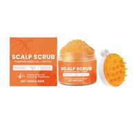 Exfoliante Para El Cuero Cabelludo, Con Biotina Y Romero, 5,5 X 5,5 Cm, Exfoliante Para El Cuero Cabelludo Con De Semilla De Calabaza, Para Cabello Con Depurador, Extracto De Plan