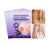 exfoliante para pies - 6 pares calcetines quitacallos hidratantes,Calcetines Podales para Cuidado de Piel y Quitacallos,Para el Uso Diario, Viajes, Hogar, Noche y el Día, Hombres y Mujeres
