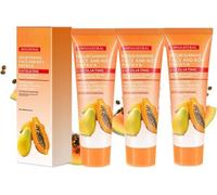 Exfoliante profundo blanqueador de papaya, exfoliante blanqueador suave e iluminador, exfoliante profundo de papaya Exfoliantes faciales y corporales