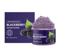 Exfoliante Suave de Azúcar, 120 g/4,23 oz - Cereza, Mora e Higo Verde, apto para todo tipo de piel, con una fórmula hidratante que contiene aceite de coco y manteca de karité.