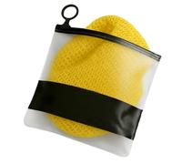 Exfoliating Bath Sponge for Shower & Bath Dirt Remover Soft Smooth Skin Cleaning Tools Avoid Damp Odor Gentle Bath Scrubber 1pc(Yellow)