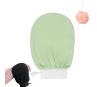 Exfoliating Glove, Cheeky Glow Exfoliating Glove, Deep Body Exfoliator Mitt Dead Skin Remover Shower Scrubbing Gloves Women and Men for Shower (Green)