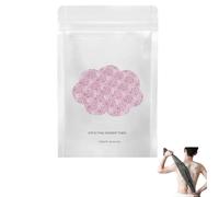 Exfoliating Shower Towel 48" - 2-in-1 Antibacterial Body Scrubber with Dual Textured Sides for Dead Skin Removal, All Skin Types(Pink)