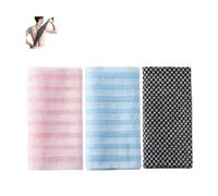 Exfoliating Shower Towel, Scrub Cloth For Body Cleaning, Soft And Durable Wash Cloth Body Towel For Deep Cleaning, Extra Long Body Scrub Cloth for Men Women (3PCS)