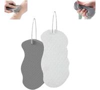 Exfoliating Sponge,Exfoliating Bath Sponge, Super Soft Exfoliating Bath Sponge,Korean Skin Scrubber Sponge,Super Soft Bath Sponge Reusable,Exfoliating Body Sponge (White+Grey)