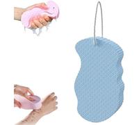 Exfoliating Sponge,Exfoliating Bath Sponge, Super Soft Exfoliating Bath Sponge,Korean Skin Scrubber Sponge,Super Soft Bath Sponge Reusable,Exfoliating Body Sponge (Blue)