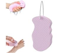 Exfoliating Sponge,Exfoliating Bath Sponge, Super Soft Exfoliating Bath Sponge,Korean Skin Scrubber Sponge,Super Soft Bath Sponge Reusable,Exfoliating Body Sponge (Pink)