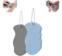 Exfoliating Sponge,Exfoliating Bath Sponge, Super Soft Exfoliating Bath Sponge,Korean Skin Scrubber Sponge,Super Soft Bath Sponge Reusable,Exfoliating Body Sponge (Blue+Grey)