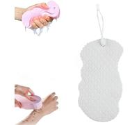 Exfoliating Sponge,Exfoliating Bath Sponge, Super Soft Exfoliating Bath Sponge,Korean Skin Scrubber Sponge,Super Soft Bath Sponge Reusable,Exfoliating Body Sponge (White)