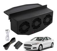 Exhaust Fan Car, Auto Air Ventilator, 9.06 x 2.76 x 4.53 pulgadas Usb Recargable Cooling System, Built-In Purifier Function, 1200 mAh Battery Operated for Sedan Truck Vehicle Men Women