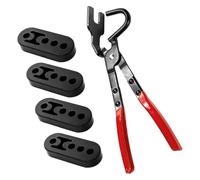 Exhaust Hanger Removal Tool, Automotive Exhaust Bracket Separator, Rubber Hanger Extraction Pliers, Heavy Duty Car Maintenance Kit, 4-Hole Rubber Support, Easy Vehicle Repair
