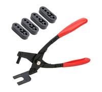 Exhaust Hanger Removal Tool, Automotive Exhaust Bracket Separator, Rubber Hanger Extraction Pliers, Heavy Duty Car Maintenance Kit, 4-Hole Rubber Support, Easy Vehicle Repair