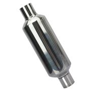 Exhaust Muffler, High-Performance Pipe Silencer, Deep Sound Resonator, Optimized Acoustic Performance, for Motorcycle, Truck, Tractor, Lawnmower Use, Steel Build, 12.01 Inches