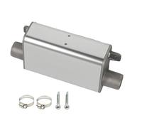 Exhaust Muffler, Stainless Steel Noise Reduction Silencer, Aluminum Alloy Heater Muffler Accessory For Parking Heaters Trucks Autos And Automotive Air Heater Systems, Easy To Install